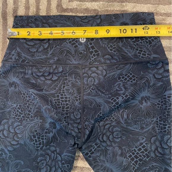 Lululemon Wunder Under Cropped Legging Nouveau Mach Blue Black - Picture 12 of 14